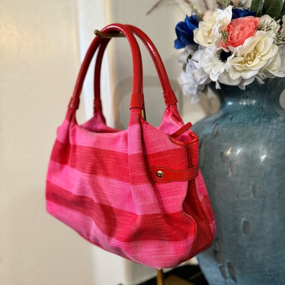 Kate Spade Jubilee Stevie Striped Bag Pink & Red shoulder bag - GUC - Picture 8 of 16